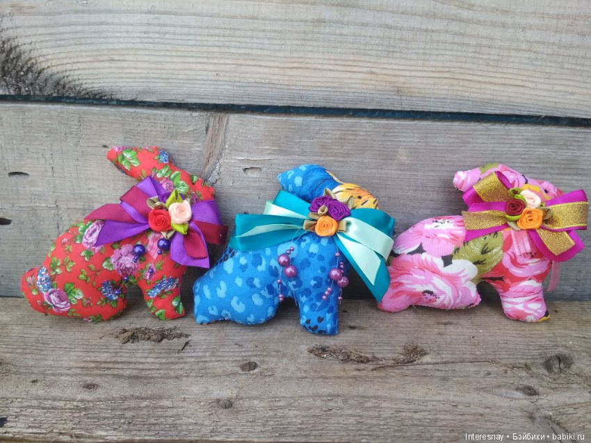 Пасхальные кролики — Текстильные игрушки и примитивы: кофейные