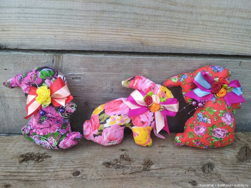 Пасхальные кролики — Текстильные игрушки и примитивы: кофейные