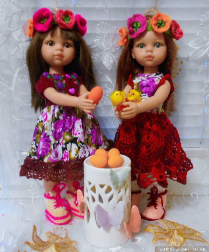 Праздничная фотосессия — Пасхальные открытки и куклы: поздравления