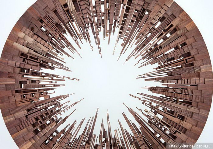 Деревянные скульптуры городов James McNabb