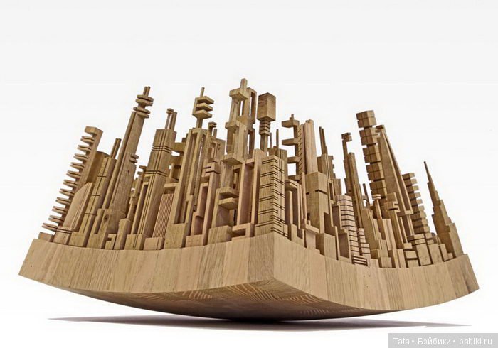 Деревянные скульптуры городов James McNabb