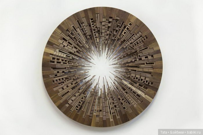 Деревянные скульптуры городов James McNabb (фото 9)