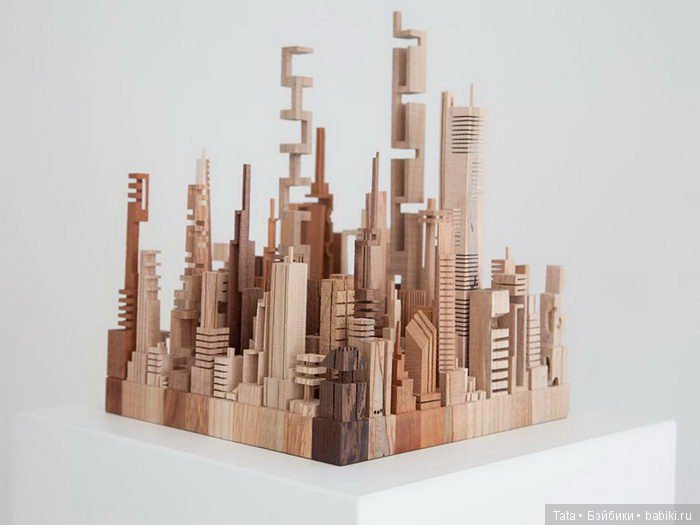 Деревянные скульптуры городов James McNabb