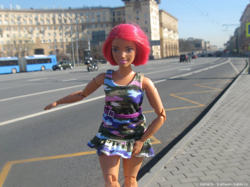 Район Камазовка. Ритка вышла погулять