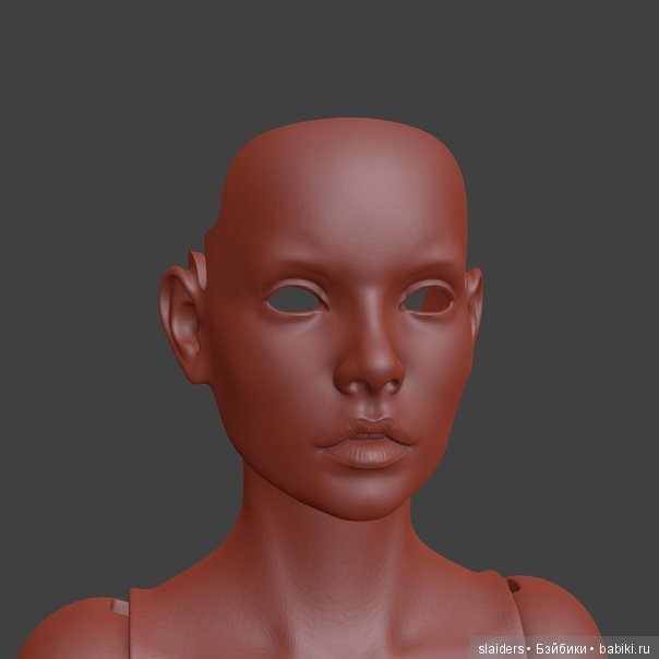 3д модель шарнирной куклы перед печатью (фото 3)