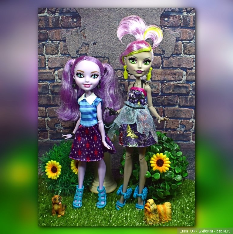 Куклы с прическами из прядок двух цветов (фото 4)