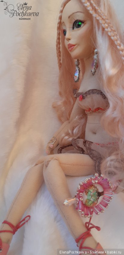 Фея с волшебной палочкой, шарнирная интерьерная кукла (фото 2)