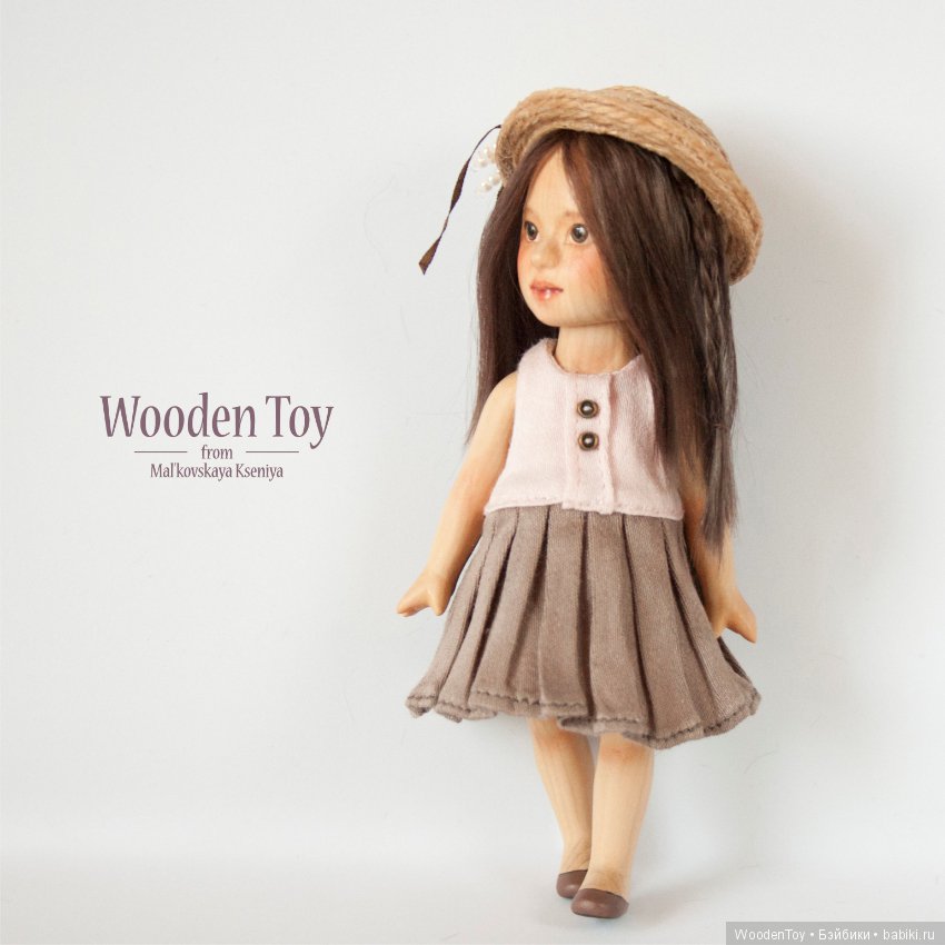 Деревянная шарнирная кукла Лиён (фото 7)