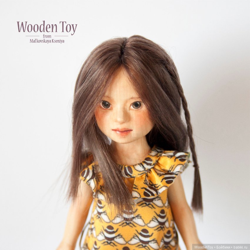 Деревянная шарнирная кукла Лиён (фото 5)