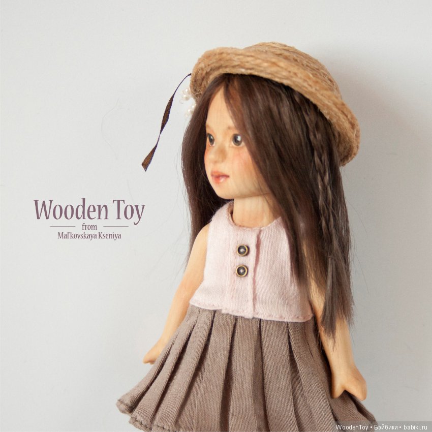Деревянная шарнирная кукла Лиён (фото 6)