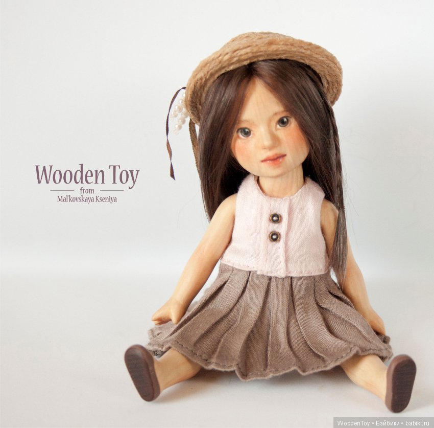 Деревянная шарнирная кукла Лиён (фото 9)