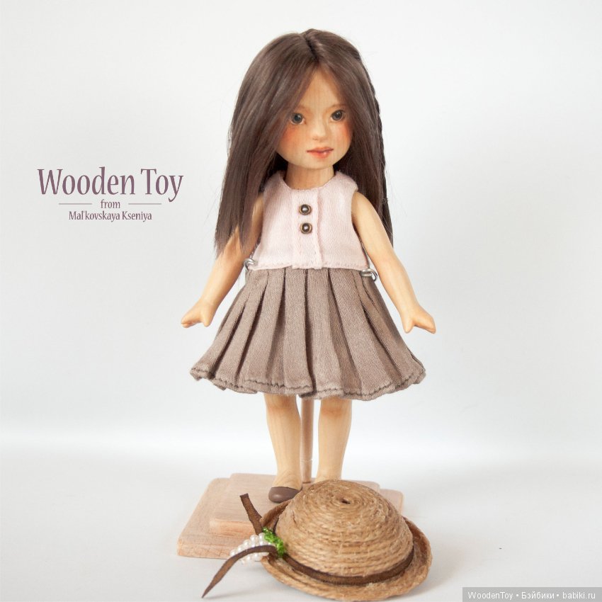 Деревянная шарнирная кукла Лиён (фото 10)