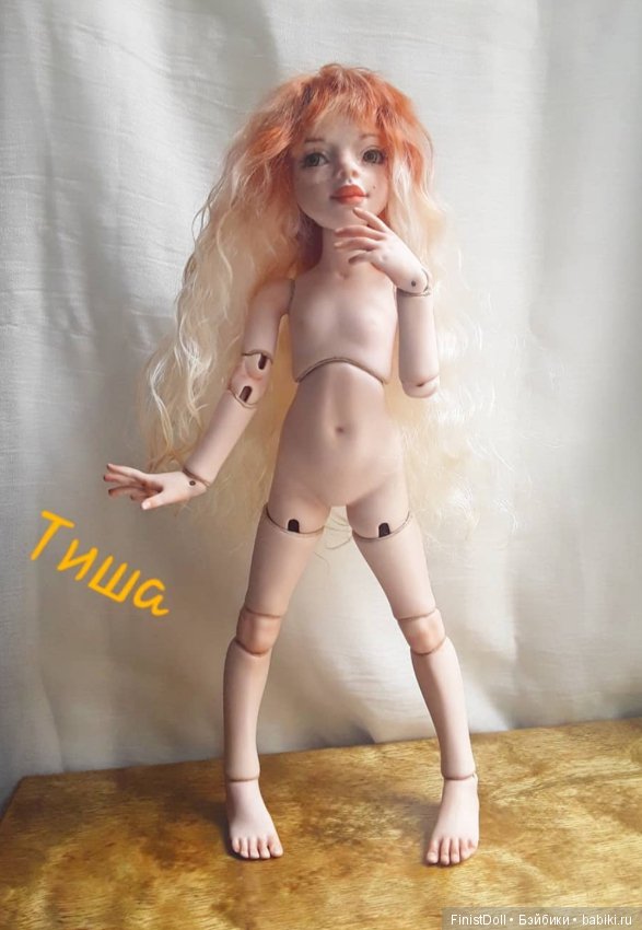 Фарфоровая малышка ТИША — Авторские шарнирные куклы своими руками: лепка (фото 2)