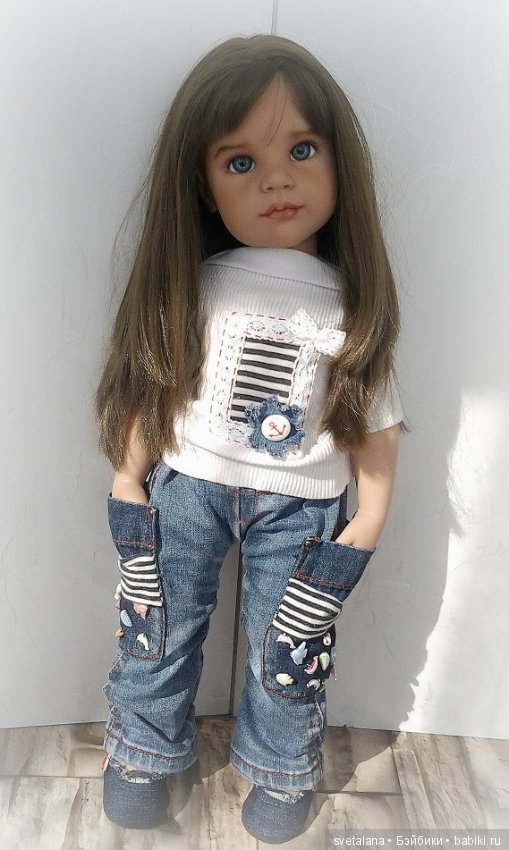 Стефания. Девочка с глазами цвета моря. ООАК куклы Готц