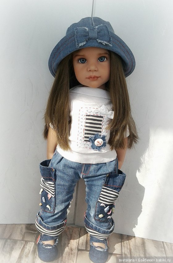 Стефания. Девочка с глазами цвета моря. ООАК куклы Готц
