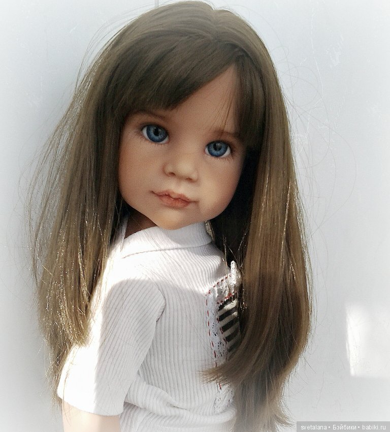 Стефания. Девочка с глазами цвета моря. ООАК куклы Готц (фото 10)
