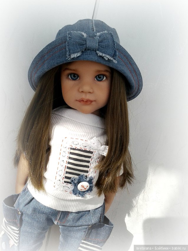 Стефания. Девочка с глазами цвета моря. ООАК куклы Готц