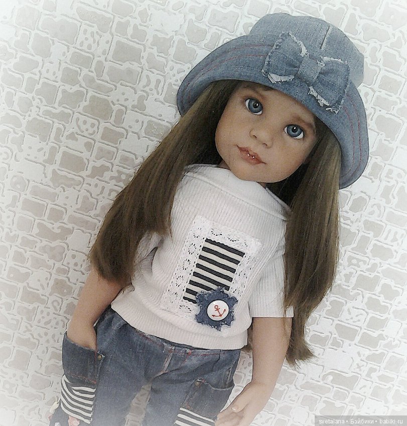 Стефания. Девочка с глазами цвета моря. ООАК куклы Готц