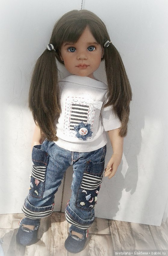 Стефания. Девочка с глазами цвета моря. ООАК куклы Готц