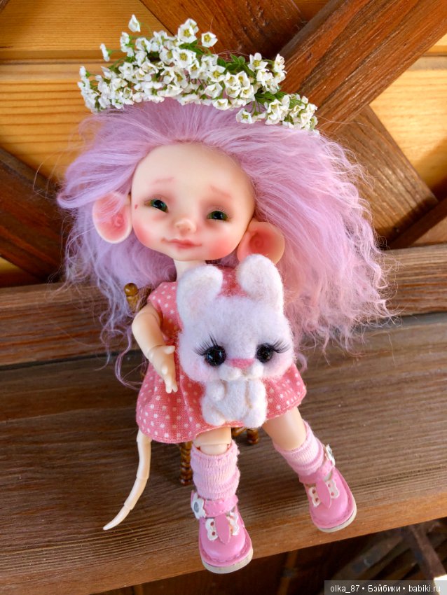 Цветочная Мышка — Куклы Nikki Britt (Никки Бритт): авторские BJD (БЖД) (фото 7)