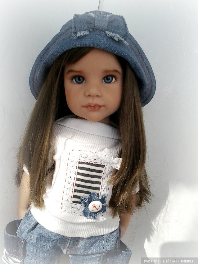 Стефания. Девочка с глазами цвета моря. ООАК куклы Готц