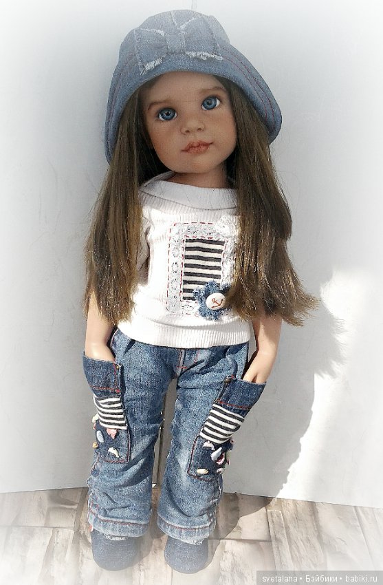 Стефания. Девочка с глазами цвета моря. ООАК куклы Готц