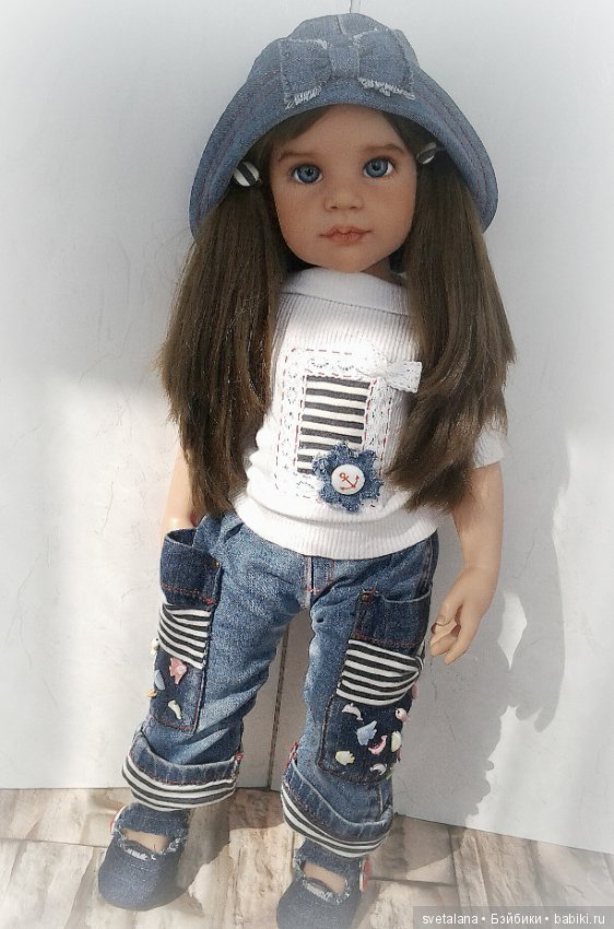 Стефания. Девочка с глазами цвета моря. ООАК куклы Готц