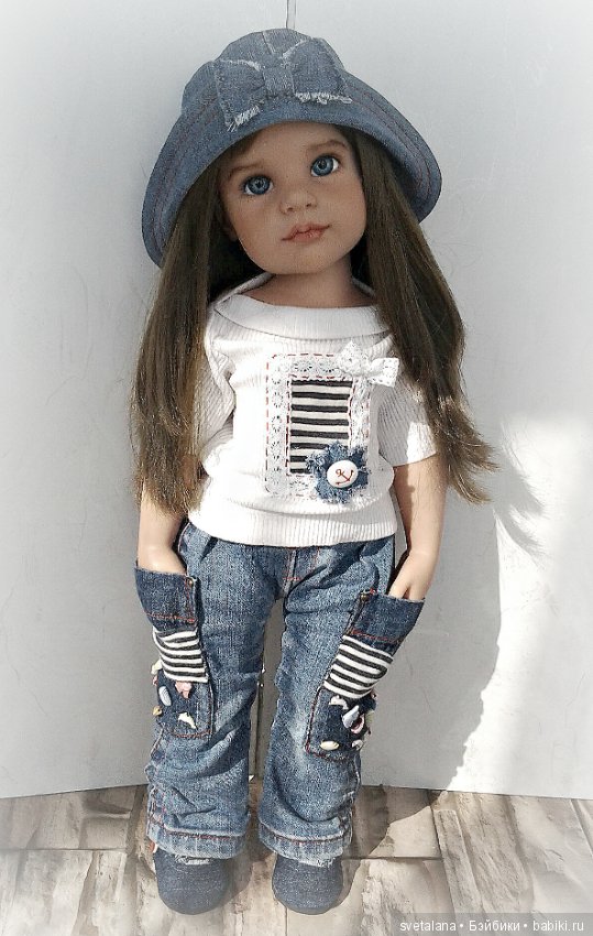 Стефания. Девочка с глазами цвета моря. ООАК куклы Готц