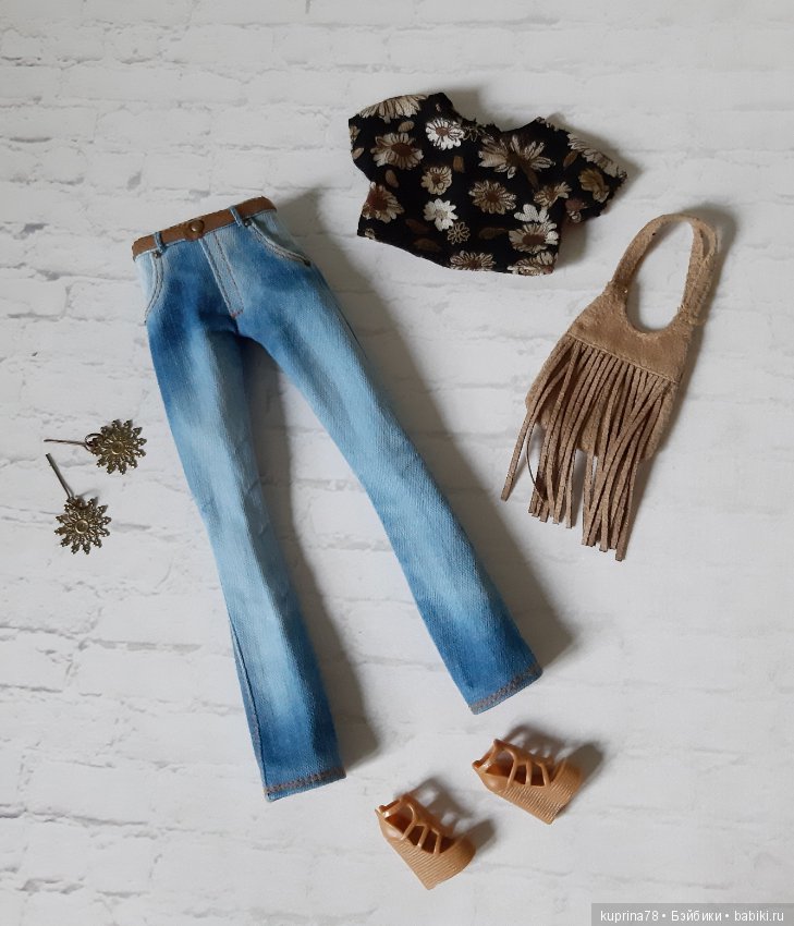 Джинсы-клеш. Романтичные образы в стиле хиппи