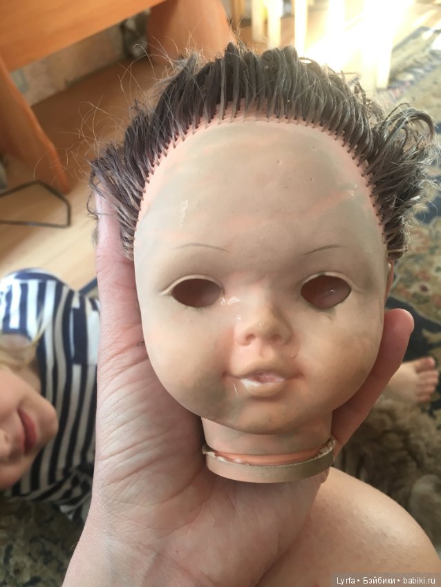 Всё испортила — Ремонт кукол СССР и ГДР (немок): чернота (фото 4)