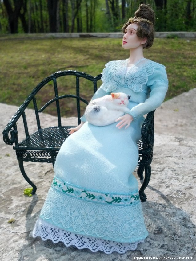 Домик тетушки Агаты - место, где живут куклы. Авторские куклы в масштабе 1:12. Кукольная миниатюра (фото 7)