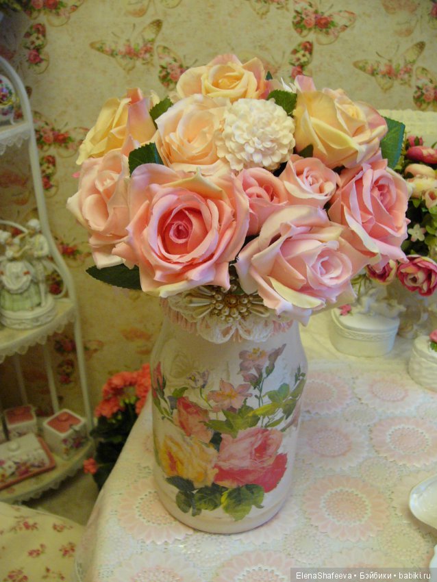 Ваза из простой стеклянной банки