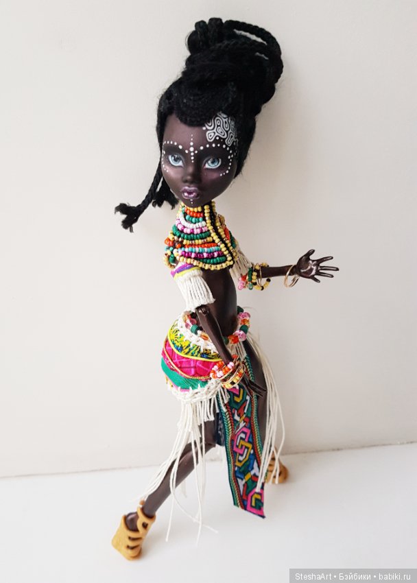 Принцесса Африки или маленькая черная пантера. ООАК Клодин от МХ (фото 8)