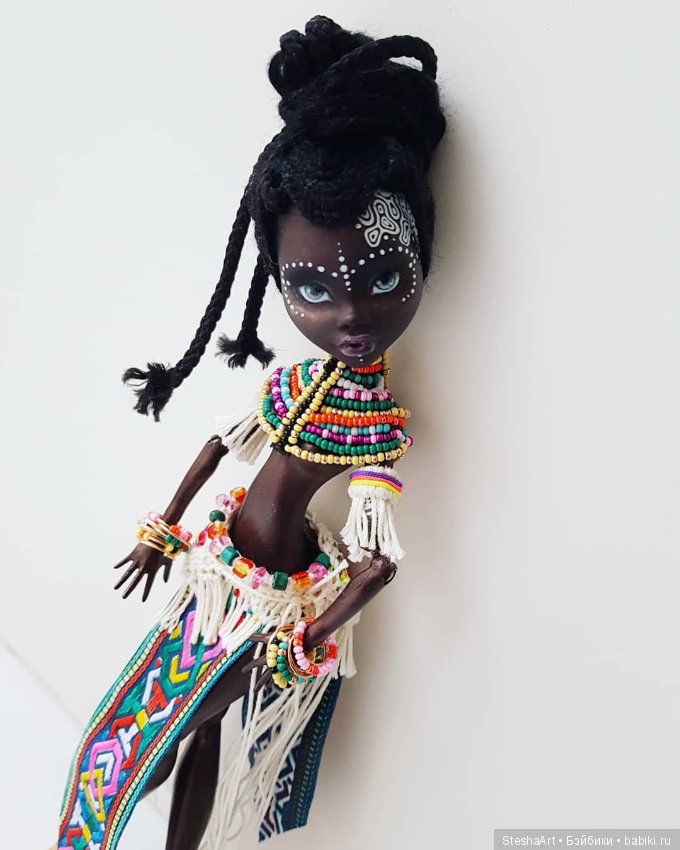 Принцесса Африки или маленькая черная пантера. ООАК Клодин от МХ (фото 3)