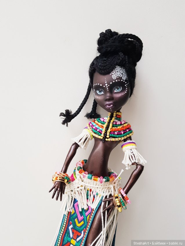 Принцесса Африки или маленькая черная пантера. ООАК Клодин от МХ (фото 4)