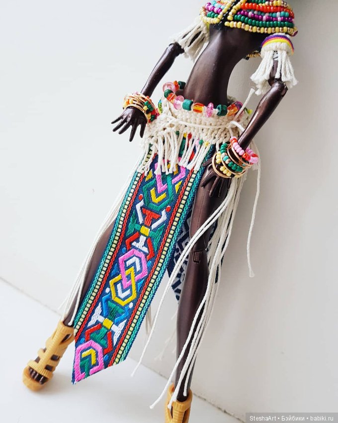 Принцесса Африки или маленькая черная пантера. ООАК Клодин от МХ (фото 7)