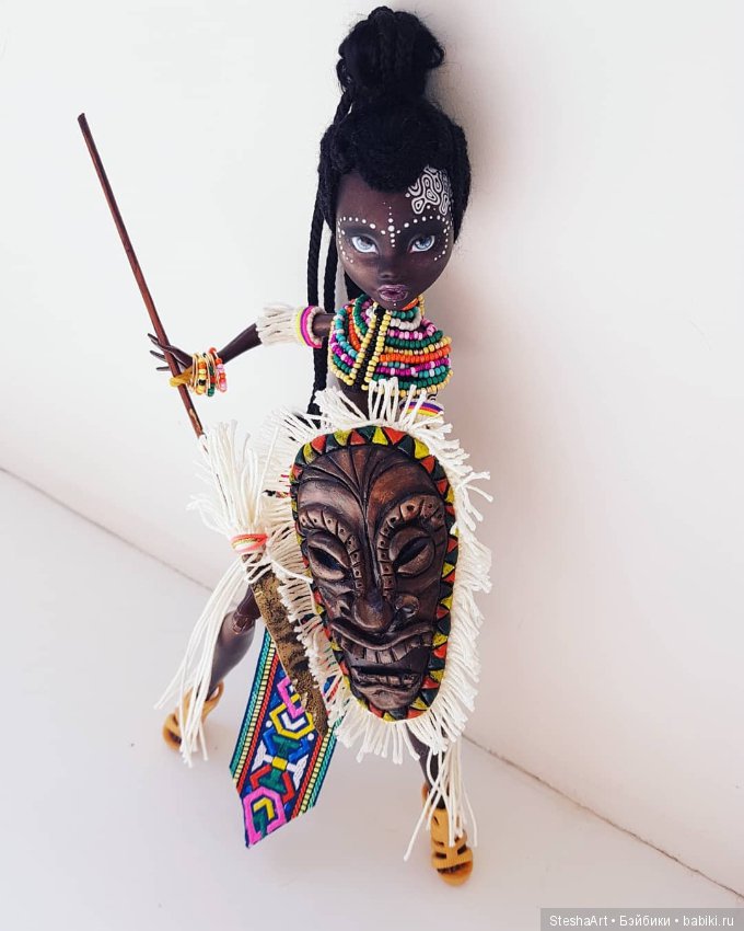 Принцесса Африки или маленькая черная пантера. ООАК Клодин от МХ