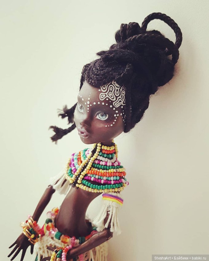 Принцесса Африки или маленькая черная пантера. ООАК Клодин от МХ (фото 6)