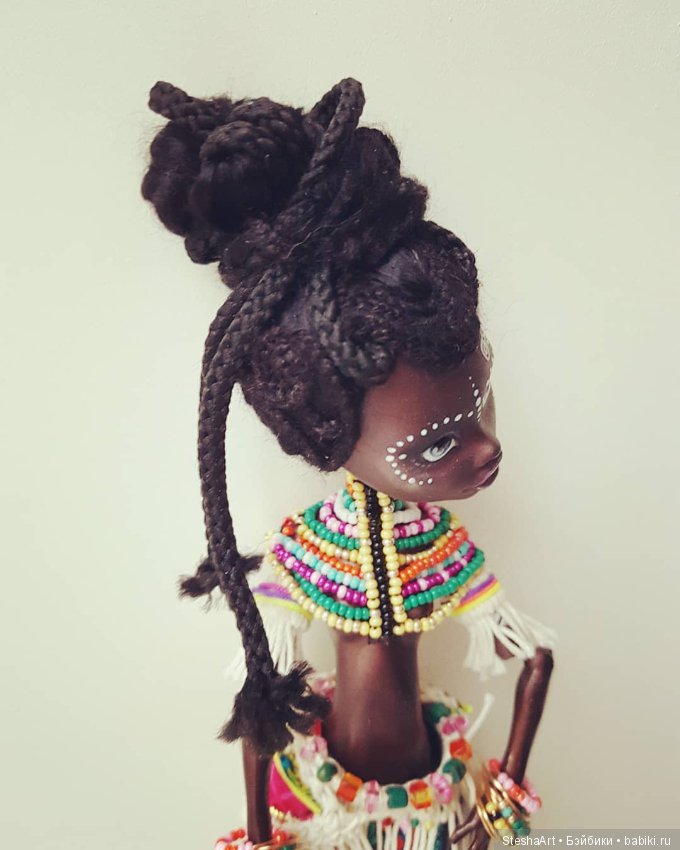 Принцесса Африки или маленькая черная пантера. ООАК Клодин от МХ (фото 5)