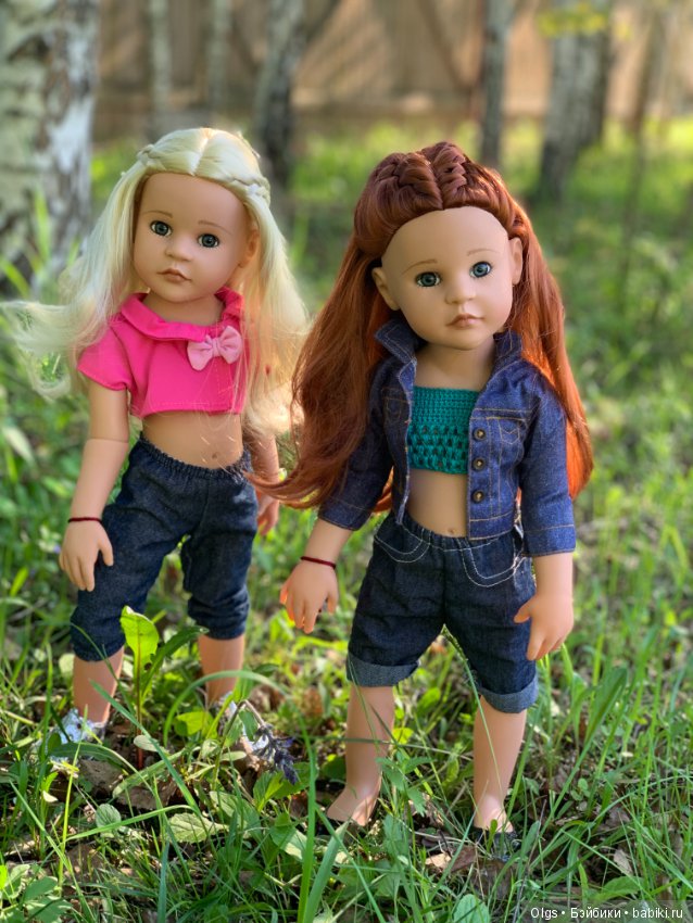 Во поле берёзка стояла ... Габи и Анжелика на прогулке