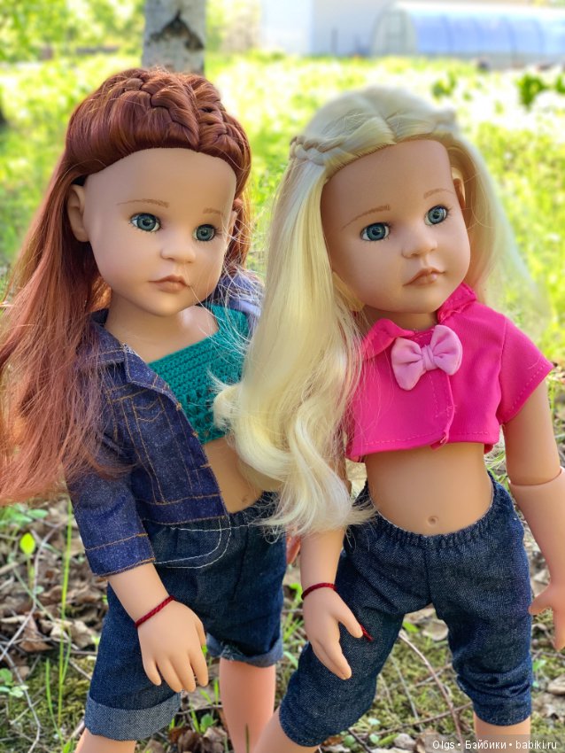 Во поле берёзка стояла ... Габи и Анжелика на прогулке