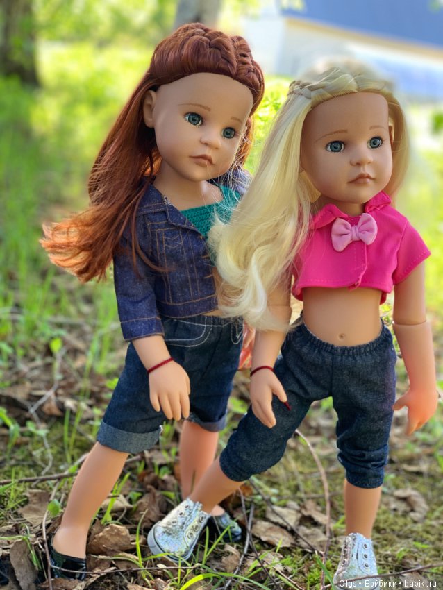 Во поле берёзка стояла ... Габи и Анжелика на прогулке