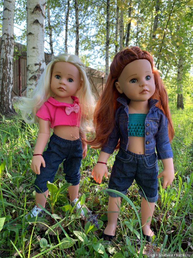 Во поле берёзка стояла ... Габи и Анжелика на прогулке