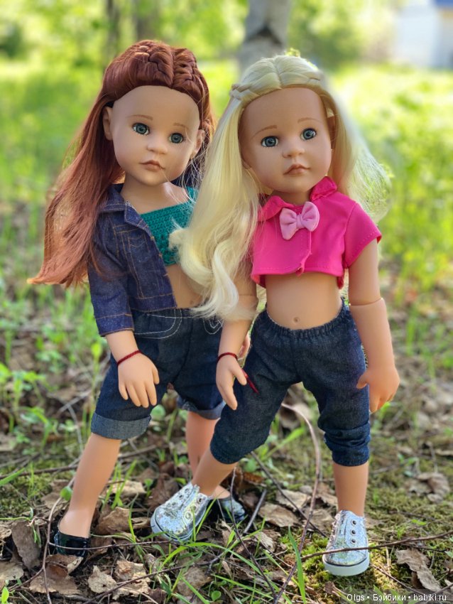 Во поле берёзка стояла ... Габи и Анжелика на прогулке