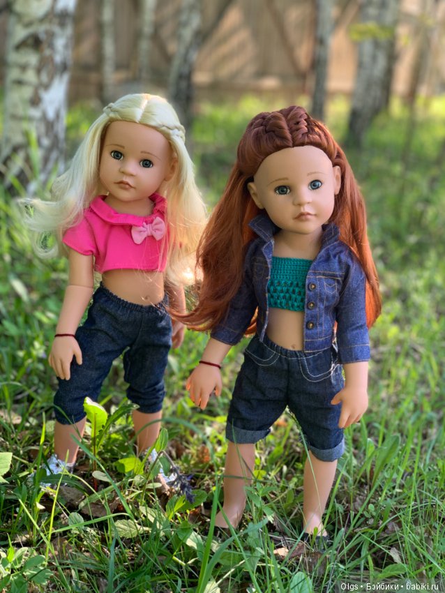 Во поле берёзка стояла ... Габи и Анжелика на прогулке