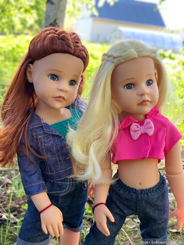 Во поле берёзка стояла ... Габи и Анжелика на прогулке