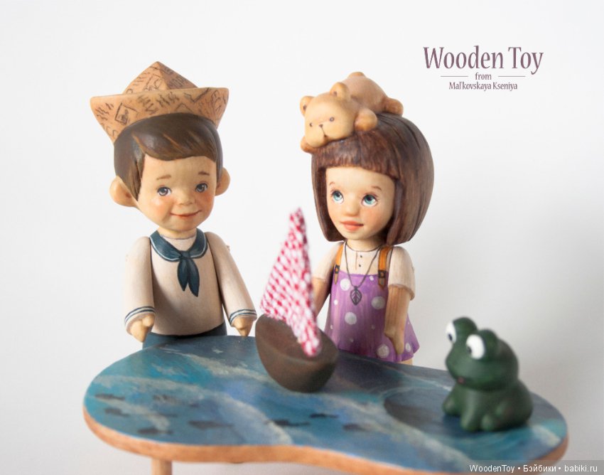 Еще немного деревянных малышей