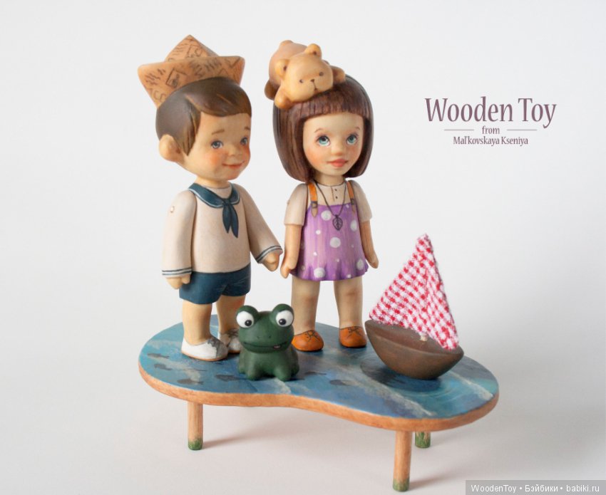 Еще немного деревянных малышей
