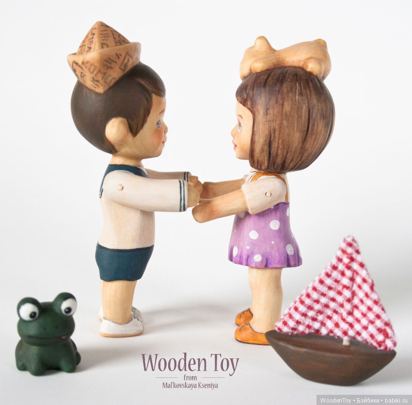 Еще немного деревянных малышей