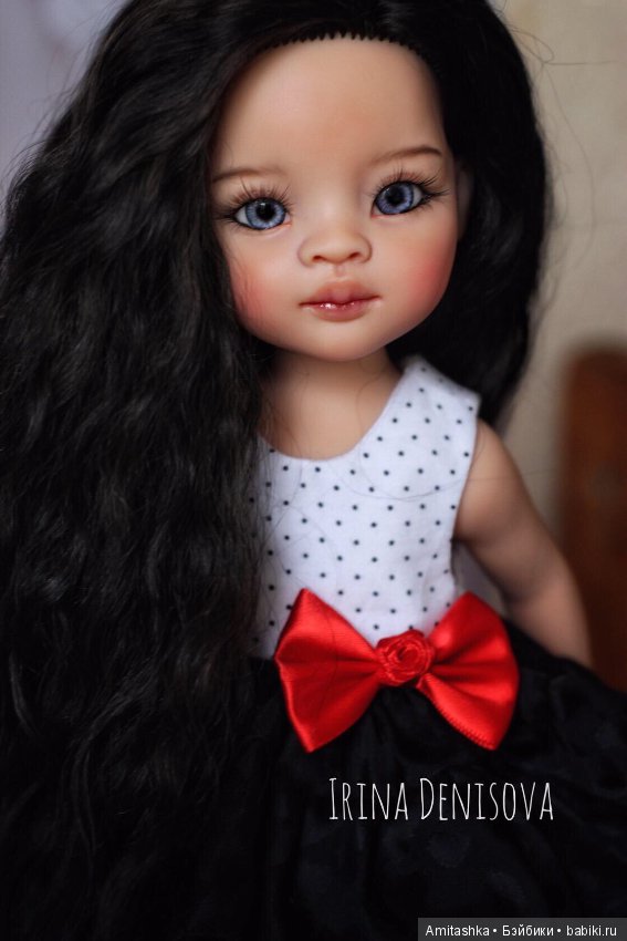 Брюнеточка — ООАК Paola Reina (Паола Рейна) и испанских кукол: перерисовка